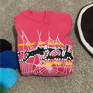Sp5der P*nk Pink Hoodie